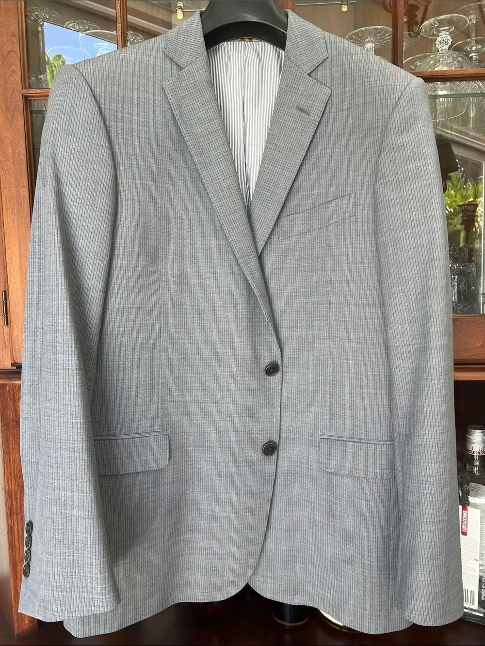 Brooks Brothers Blue and Gray Pinstripe Sport Coat